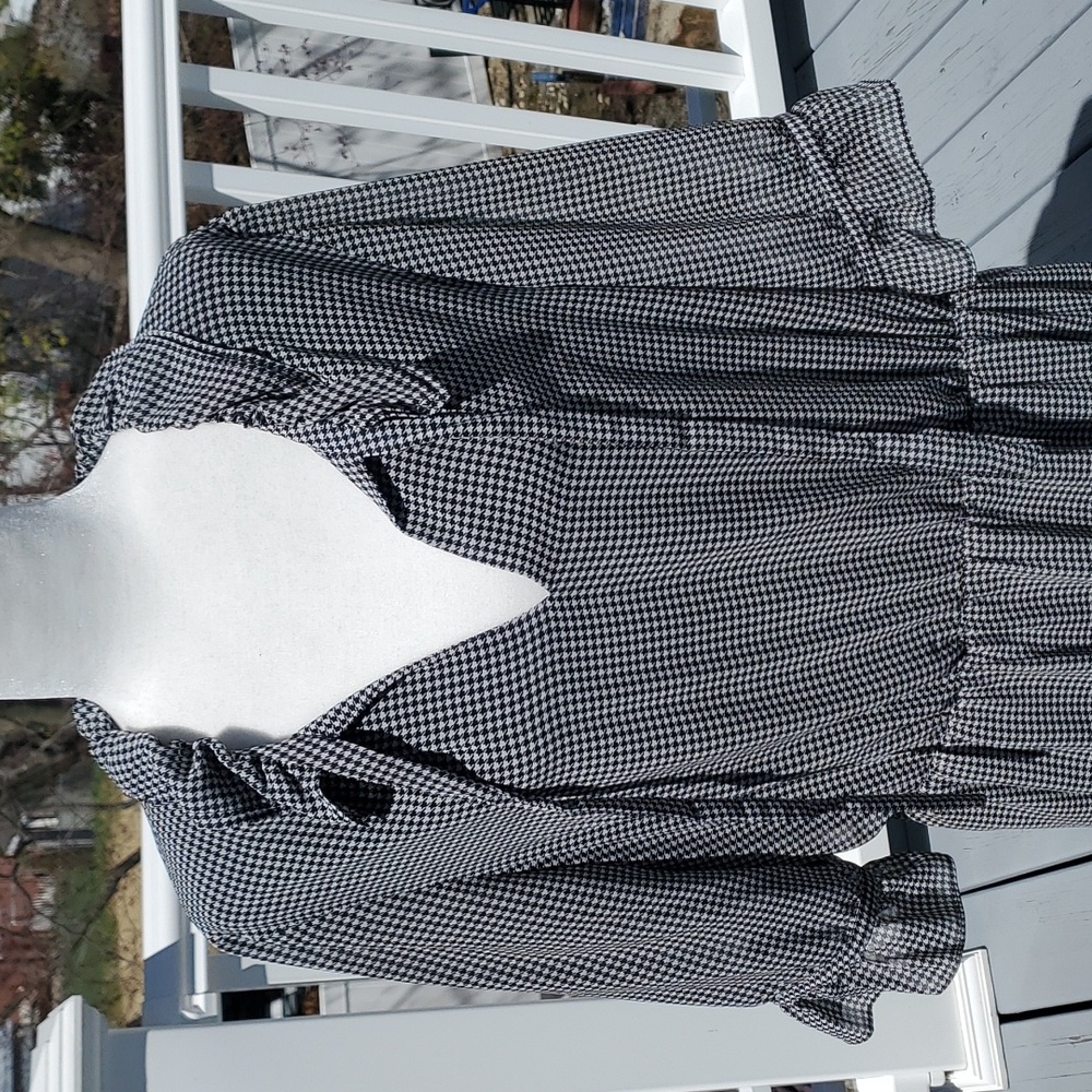 Banana Republic Houndstooth Lined Dress with Pockets, Size: XL, EUC